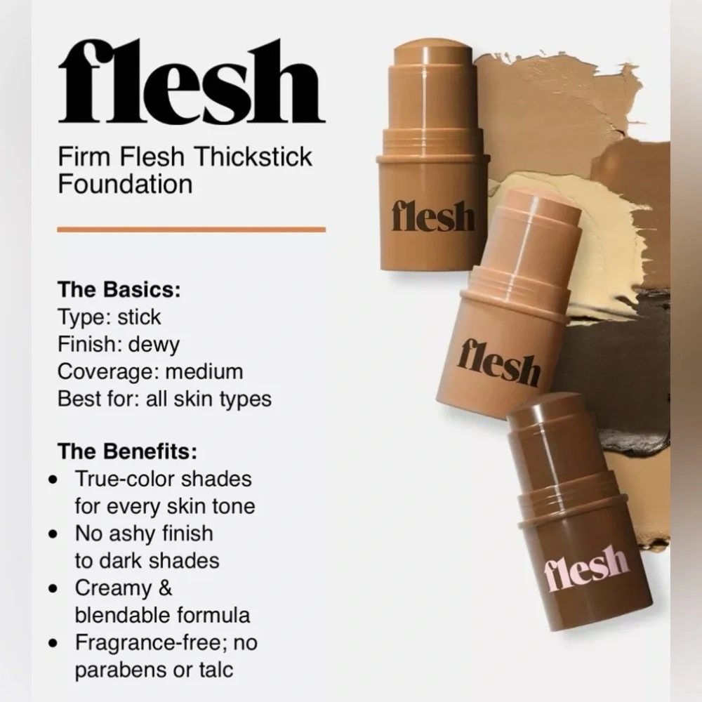NWT Flesh Thickstick Foundation Meringue 03 Highlighter Concealer Contour Stick